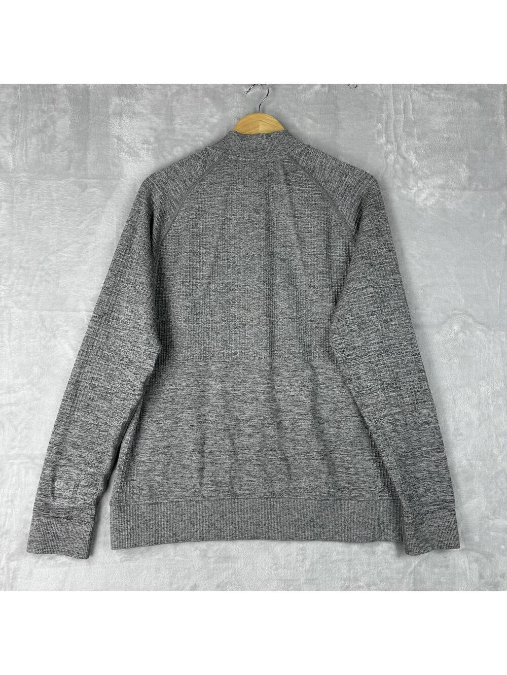 Lululemon Ease The Day Half Zip Sweatshirts Men's M Gray Pockets Preppy everyday - Picture 9 of 9